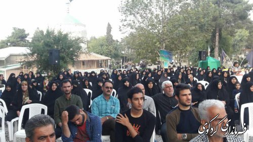 آئین گرامیداشت 141 شهید گلزار امامزاده روشن اباد برگزار شد