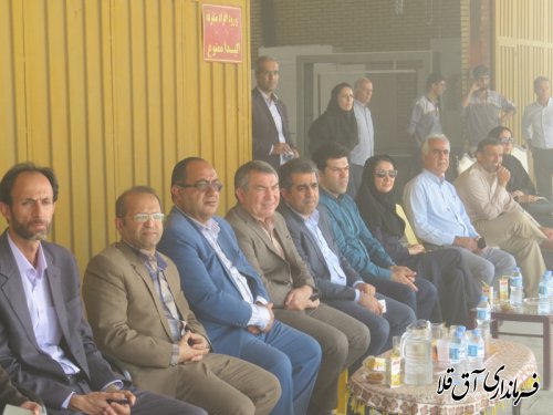 مانور اطفاء حریق در واحد تولیدی"سپار آشیان"شهرک صنعتی آق قلا