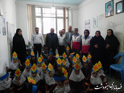 گرامیداشت روز آتش نشانی و ایمنی در شهرستان مینودشت