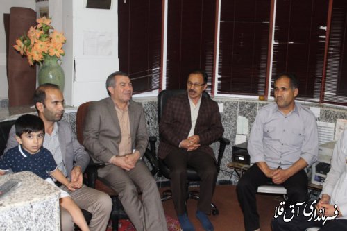 نماینده عالی دولت از پایگاه آتش نشانی شهر آق قلا بازدید کرد