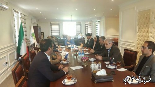 دیدار فرماندار علی آباد کتول با رئیس سازمان جنگلها، مراتع و آبخیزداری کشور