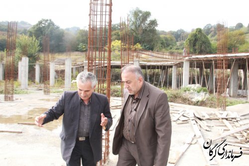 بازدید فرماندار شهرستان گرگان از روند اجرای پروژه خانه سالمندان شهرستان گرگان