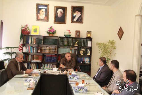 مدير عامل بانك قرض الحسنه مهر ایران با سرپرست فرمانداری شهرستان گرگان دیدار کرد