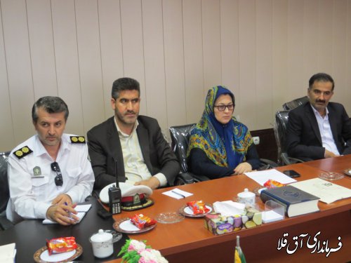 دومین جلسه شورای ترافیک شهرستان آق قلا در سال جاری برگزار شد