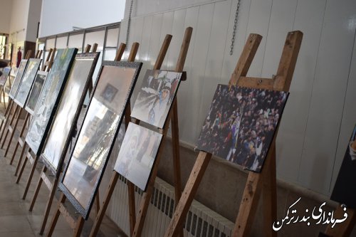 افتتاح نمایشگاه نقاشی و عکس مهمان کربلا در شهرستان ترکمن