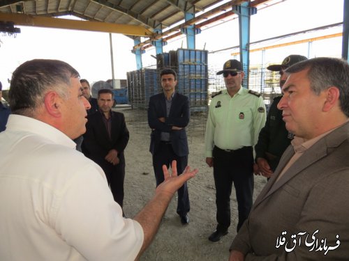 بازدید نماینده عالی دولت و اعضای شورای تامین از سه واحد تولیدی شهرک صنعتی آق قلا
