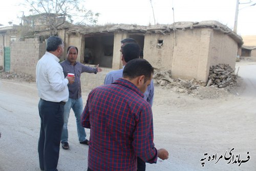 بازدید فرماندار مراوه تپه از روستای آق امام جهت بازگشایی معبر مسیر گردشگری اوچران و قره جه اوغلان