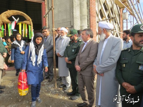 مراسم افتتاحیه استانی و بدرقه کاروان راهیان نور دانش آموزی در شهرستان آق قلا برگزار شد