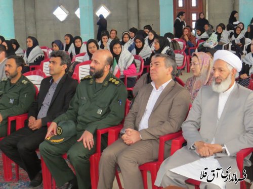 مراسم افتتاحیه استانی و بدرقه کاروان راهیان نور دانش آموزی در شهرستان آق قلا برگزار شد