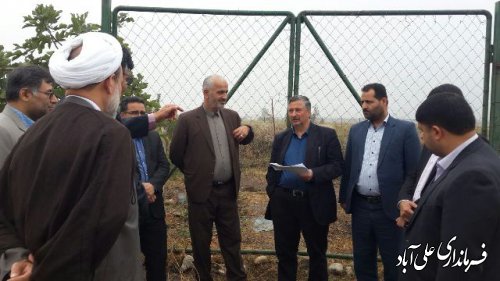 بازید معاون هماهنگی امور عمرانی استانداری گلستان از زمین مجتمع فرهنگی دادگستری