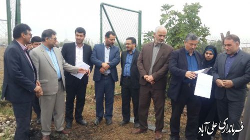 بازید معاون هماهنگی امور عمرانی استانداری گلستان از زمین مجتمع فرهنگی دادگستری