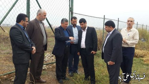 بازید معاون هماهنگی امور عمرانی استانداری گلستان از زمین مجتمع فرهنگی دادگستری