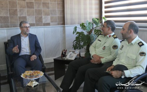 مدیر کل راه آهن شمالشرق ۲ با فرماندهی نیروی انتظامی استان دیدار نمود
