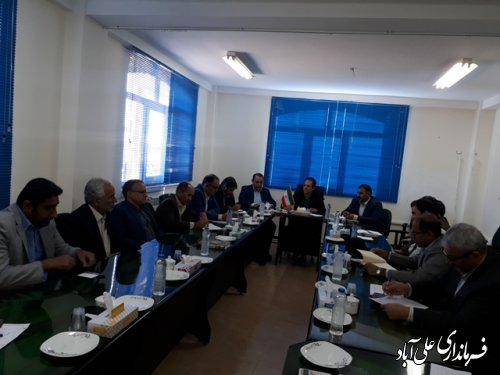 جلسه کمیسیون برنامه ریزی، هماهنگی و نظارت بر قاچاق کالا و ارز علی آباد کتول برگزار شد