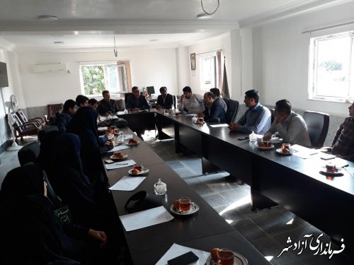 جلسه شناسایی پشتیبان های کسب و کار (BDS) روستایی و ایجاد مشاغل روستایی شهرستان آزادشهر