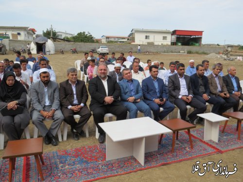 کلنگ اولین مجموعه ورزشهای آبی با اعتبار 40 میلیارد ریال در شهرستان آق قلا به زمین زده شد
