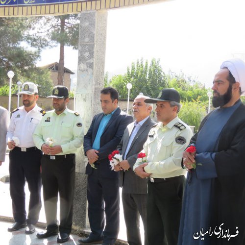 مراسم غبار روبی گلزار شهدا شهرستان رامیان