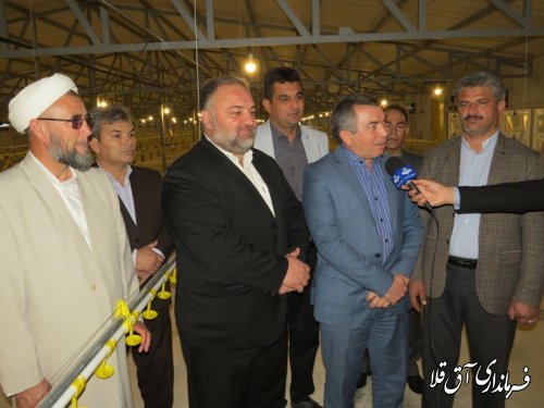 واحد تولیدی مرغ گوشتی 40 هزار قطعه ای با سرمایه گذاری 20 میلیارد ریال در روستای عطا آباد افتتاح شد