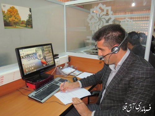 نماینده عالی دولت در شهرستان آق قلا، پاسخگوی شهروندان در مرکز سامد بود