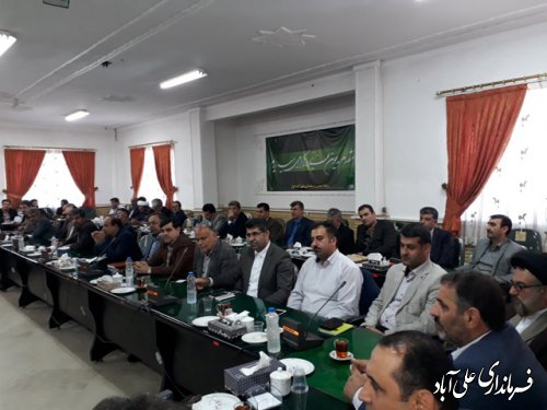 هفتمین جلسه شورای اداری شهرستان علی آباد كتول برگزارشد
