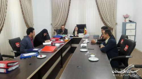 نشست مدیرکل دفتر امور شهری استانداری با فرماندار و بازدید از شهرداری و شورای شهر مینودشت