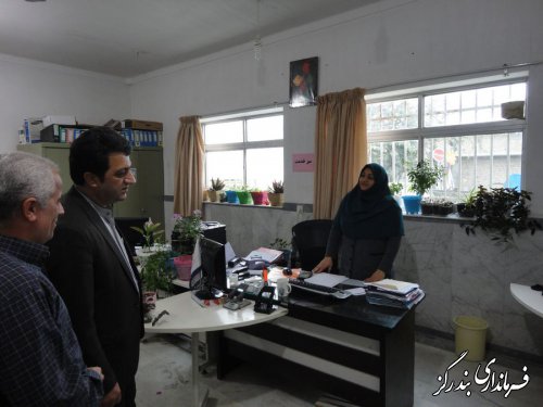 بازدید سرزده فرماندار بندرگز از شهرداری نوکنده