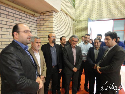 بهره برداری از کفپوش جدید سالن ورزشی مرحوم قدیرزاده بندرگز