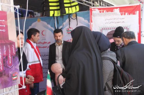 نمایشگاه پدافند غیرعامل جمعیت هلال احمر گلستان راه اندازی شد