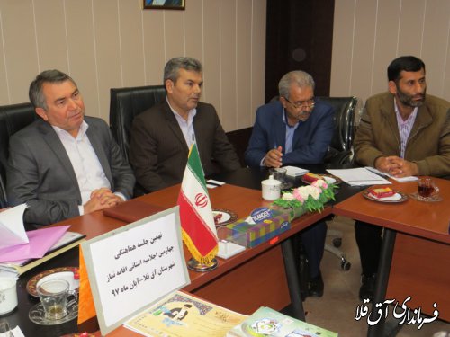 نهمین جلسه هماهنگی برگزاری چهارمین اجلاسیه نماز استان در شهرستان آق قلا برگزار شد