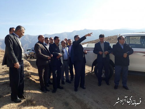 بازدید  از ظرفیت های سرمایه گذاری در بخش چشمه ساران شهرستان آزادشهر