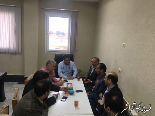 جلسه شورای تامین فرعی شهرستان آزادشهر برگزار شد