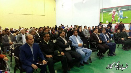 از کودکان مدرسه استثنایی شهید بشکوفه کلاله تجلیل شد 
