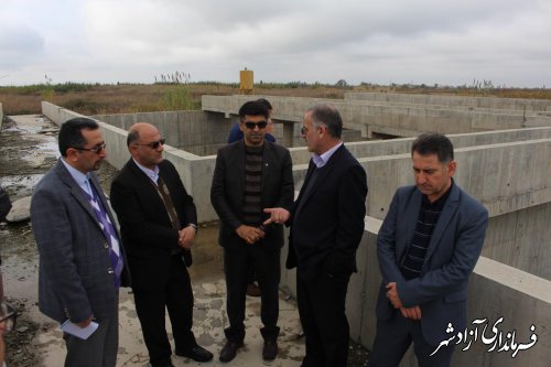 رییس سازمان مدیریت و برنامه ریزی از پروژه های عمرانی شهرستان آزادشهربازدیدکرد