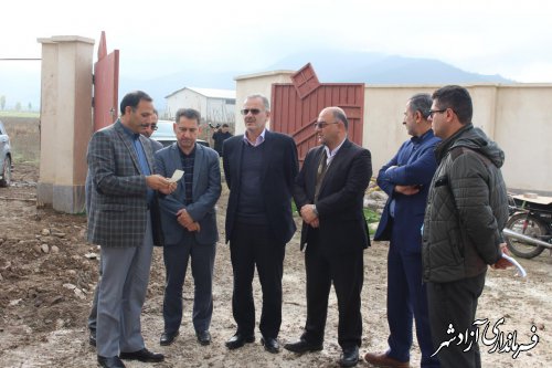رییس سازمان مدیریت و برنامه ریزی از پروژه های عمرانی شهرستان آزادشهربازدیدکرد
