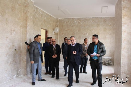 رییس سازمان مدیریت و برنامه ریزی از پروژه های عمرانی شهرستان آزادشهربازدیدکرد