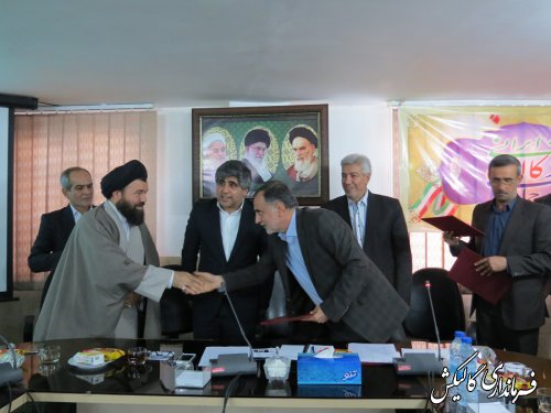 مراسم معارفه معاون عمرانی فرماندارو بخشداران مرکزی و لوه شهرستان گالیکش برگزار شد