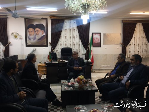 نشست فرماندار مینودشت با مدیرکل سازمان تعاون روستایی استان