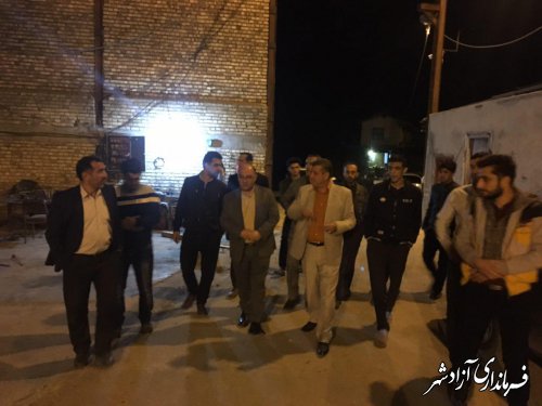 بازدید فرماندار شهرستان آزادشهر از یک کارگاه تولیدی چوب و مبلمان در روستای سوسرا