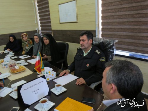 جلسه ستاد ساماندهی متکدیان،کودکان خیابانی و کار در شهرستان آق قلا برگزار شد