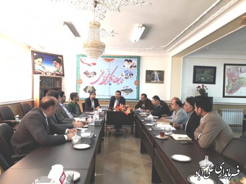 جلسه احداث پاسگاه ايست بازرسي در دهنه زرین گل شهرستان علی آباد کتول برگزار شد
