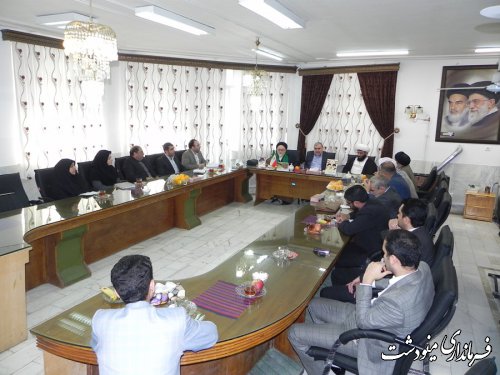 برگزاری کارگروه توسعه فرهنگ عمومی در شهرستان منودشت برگزار شد