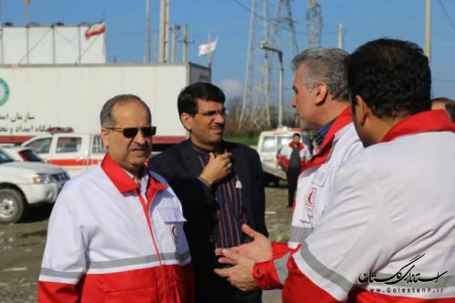 دبیرکل جمعیت هلال احمر به اتفاق هیئت همراه در غرب گلستان حضور یافت