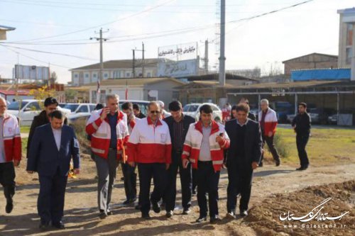 دبیرکل جمعیت هلال احمر به اتفاق هیئت همراه در غرب گلستان حضور یافت