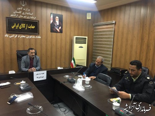 با تشکیل کارگروهی مشکل سد معبر در شهرستان آزادشهر را حل خواهیم کرد