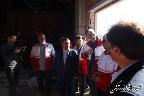 بازدید دبیر کل جمعیت هلال جمهوری اسلامی ایران از پروژه مرکز جامع پیشگیری، کنترل و درمان سرطان شهرستان ترکمن