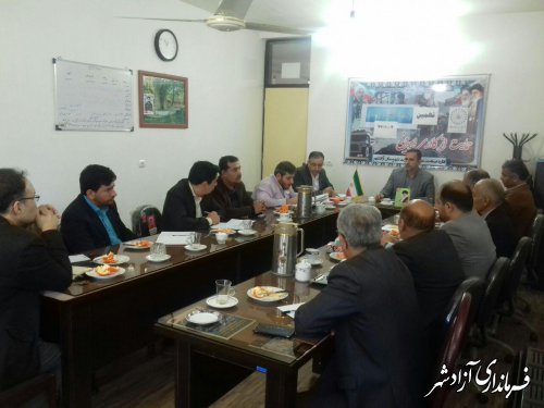 نهمین کارگروه طرح تنظیم بازار شهرستان آزادشهر برگزار شد