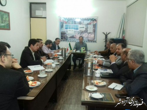 نهمین کارگروه طرح تنظیم بازار شهرستان آزادشهر برگزار شد