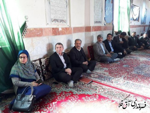 دیدار چهره به چهره فرماندار شهرستان آق قلا با مردم روستای امین آباد
