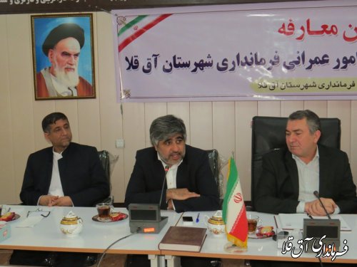 اولین معاون برنامه ریزی و هماهنگی امور عمرانی فرمانداری شهرستان آق قلا معارفه شد