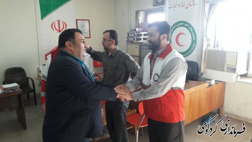 فرماندار کردکوی از جمعیت هلال احمر شهرستان کردکوی بازدید کرد